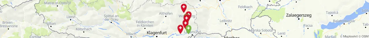 Kartenansicht für Apotheken-Notdienste in der Nähe von Frantschach-Sankt Gertraud (Wolfsberg, Kärnten)